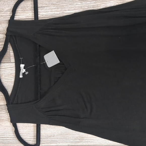 NWT Splendid Black  Draped Top XS - Picture 2 of 5